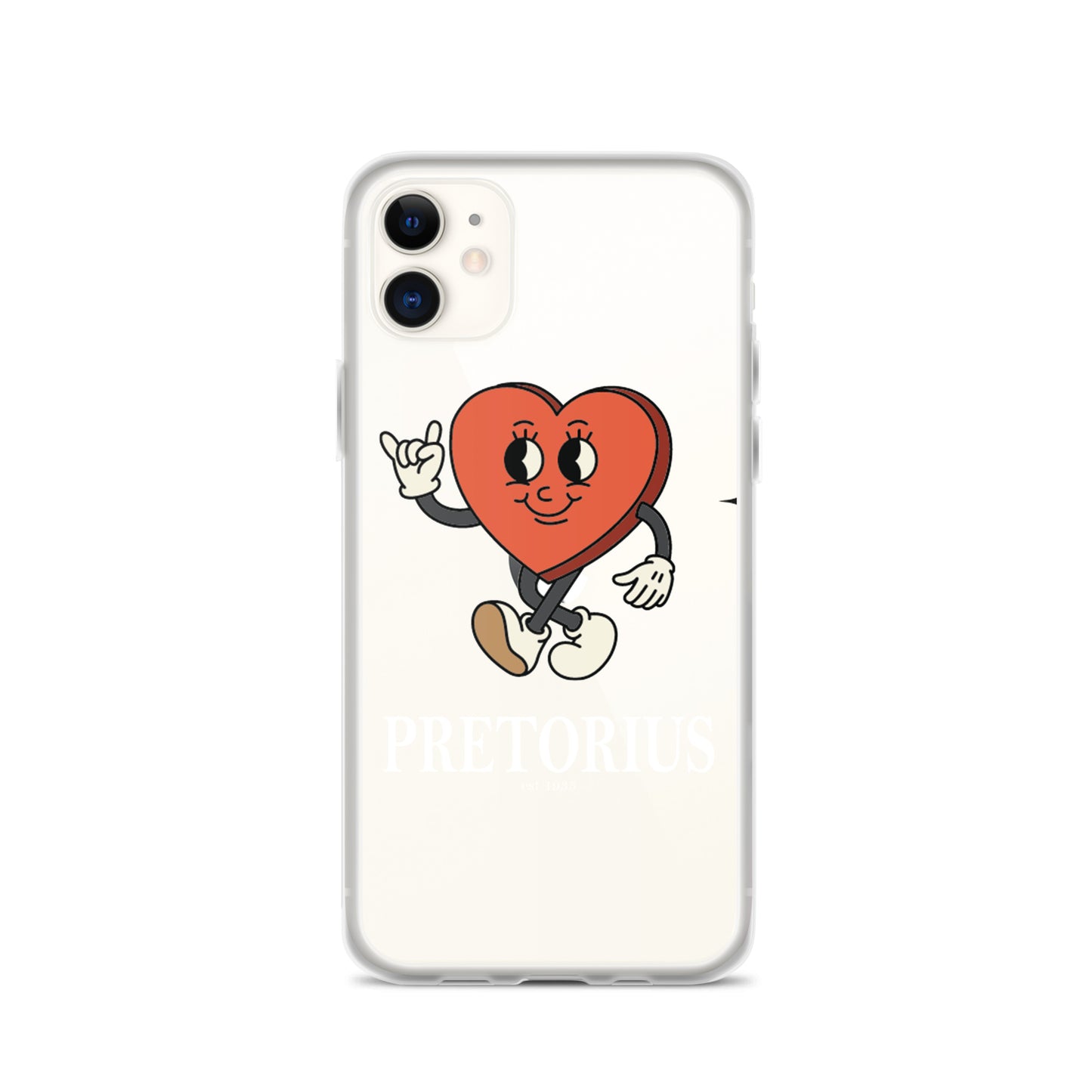 Pretorius Mr. Heart Clear iPhone Case