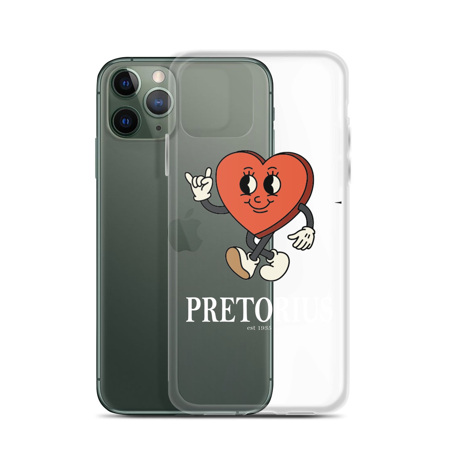 Pretorius Mr. Heart Clear iPhone Case