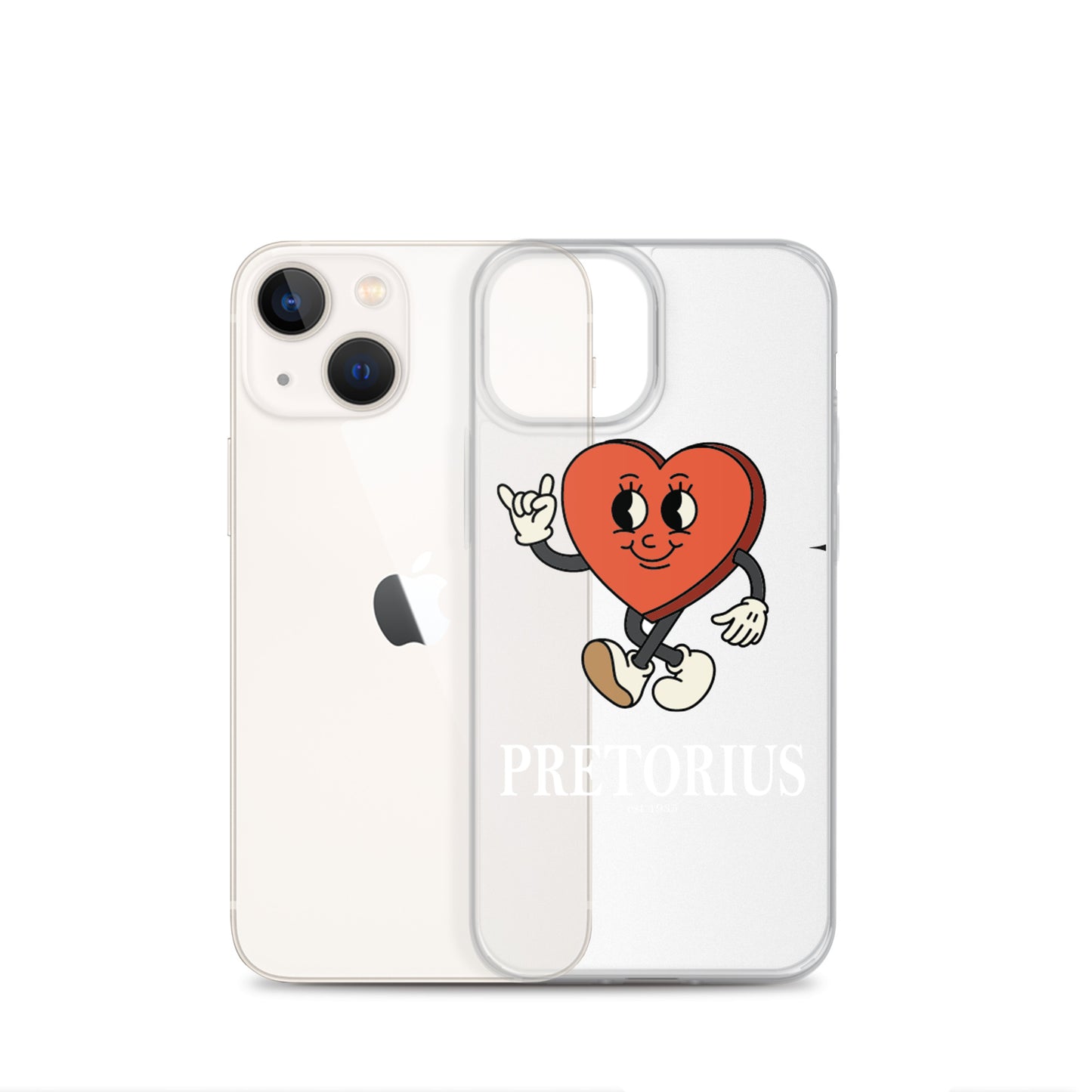 Pretorius Mr. Heart Clear iPhone Case