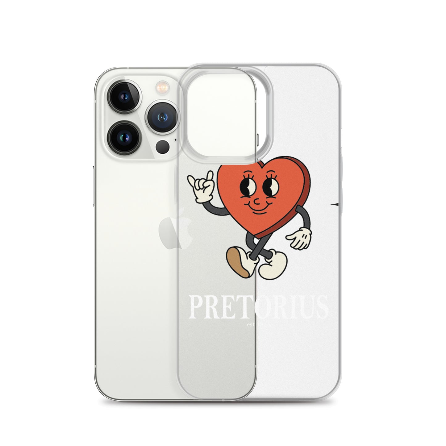 Pretorius Mr. Heart Clear iPhone Case