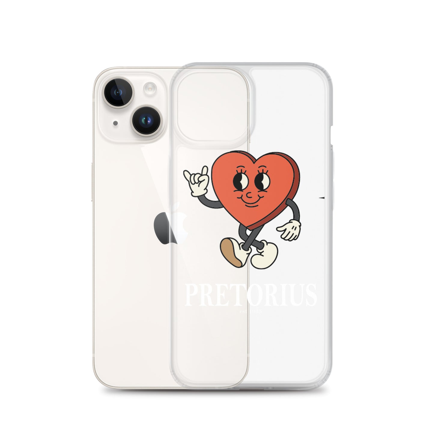 Pretorius Mr. Heart Clear iPhone Case