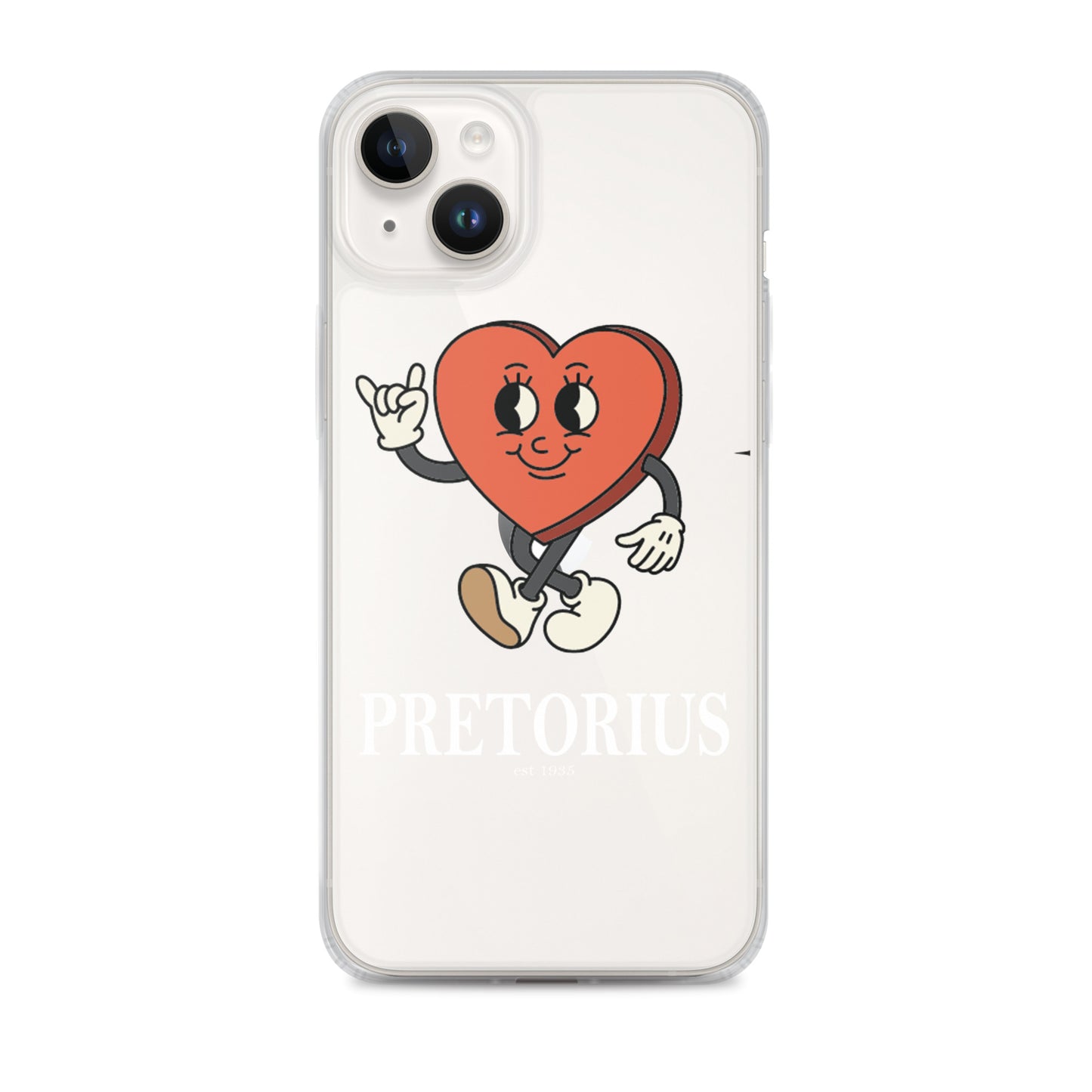 Pretorius Mr. Heart Clear iPhone Case