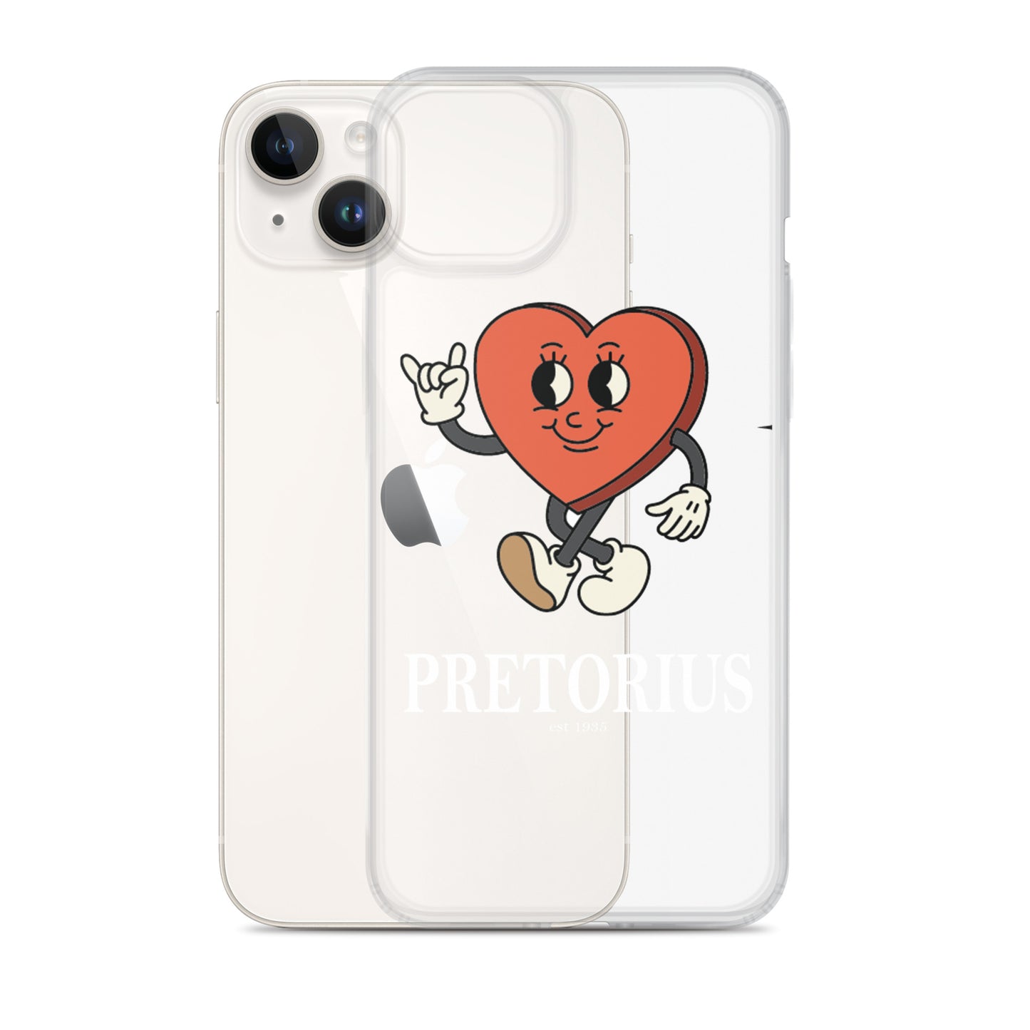 Pretorius Mr. Heart Clear iPhone Case